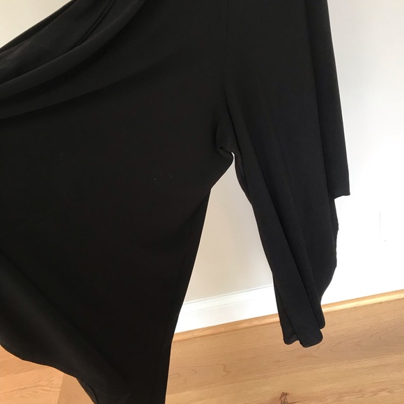 MSK Black wide leg Jumpsuit with 3/4 length sleeves - Picture 12 of 13